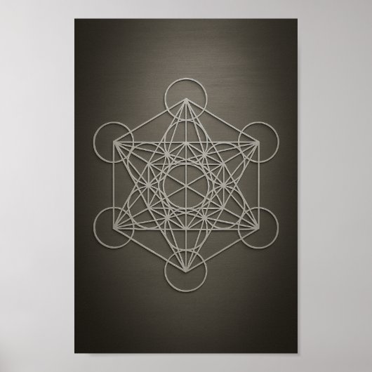 Poster Cube de Metatron Pewing & Grey (Devant)