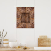 Poster Cube en bois Abstrait (Cuisine)