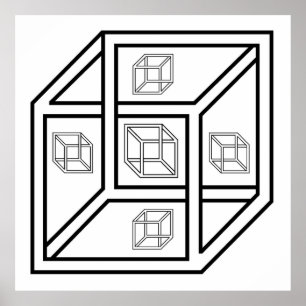 Poster Cube en Impossilbe