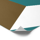 Poster Cube Lg Ptn Teintures Crème Brown et blanche (Coin)