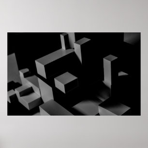POSTER CUBE NOIR