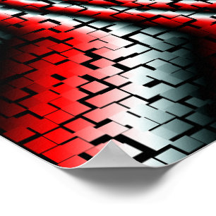 Poster cubes cool tridimensionnels super tourbillon