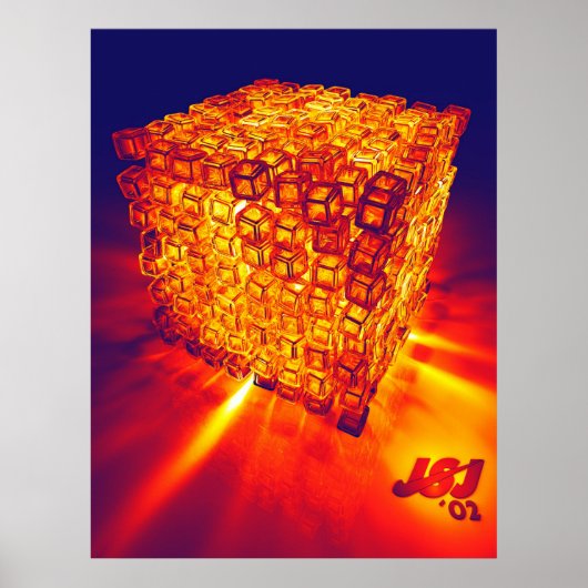 Poster cubes de feu (Devant)