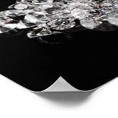 Poster Cubes de glace fondus dans des diamants (Coin)