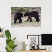 Poster Cubes d'ours noirs (Bureau à domicile)
