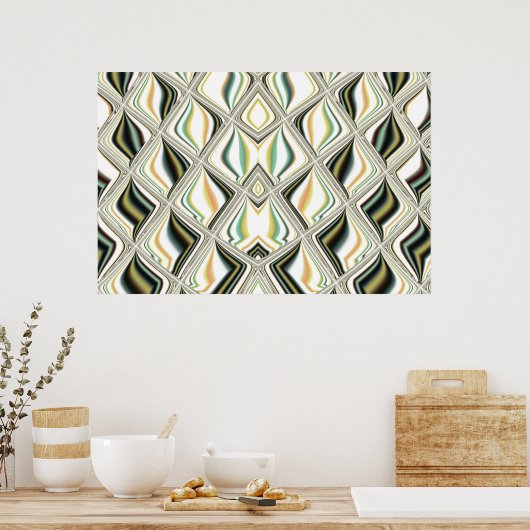 Poster cubes en verre (Cuisine)