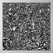 Poster Cubes Noirs Et Blancs (Devant)