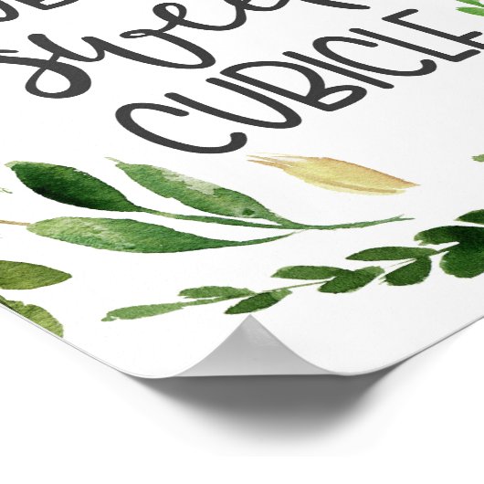 Poster Cubicle douce cubicule, décor de bureau (Coin)