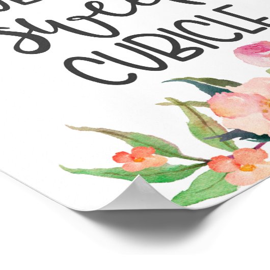 Poster Cubicle douce cubicule, décor de bureau (Coin)