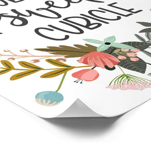 Poster Cubicle douce cubicule, décor de bureau (Coin)