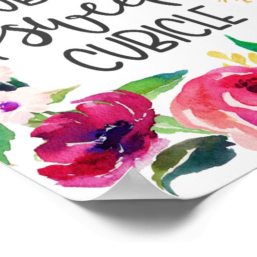 Poster Cubicle douce cubicule, décor de bureau (Coin)