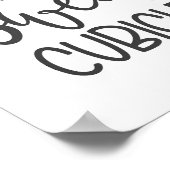 Poster Cubicle douce cubicule - Décor murale de bureau (Coin)