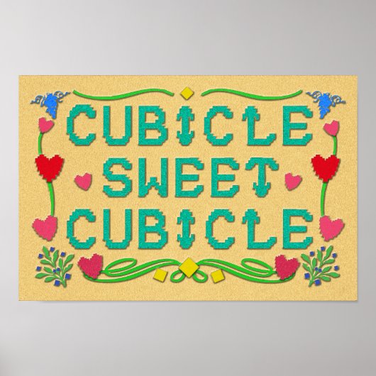 Poster Cubicle Sweet Cubicle Imprimer (Devant)