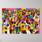 Poster Cubism Dancing (Devant)