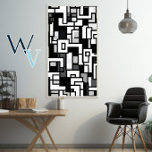 Poster Cubisme Art noir et blanc