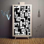 Poster Cubisme Art noir et blanc