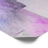 Poster cubisme transparent violet art abstrait (Coin)