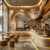 Poster Cubismo: Árbol en Llamas