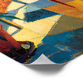 Poster Cubist Sunlit Terrace Reinterpretation Masterpiece (Coin)