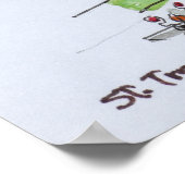 Poster Cubiste Abstrait | Saint-Tropez, Riviera française (Coin)