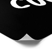 Poster Cucum-blur Funny Veggie Cucumber Pun Dark BG (Coin)