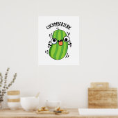 Poster Cucumberzerk Funny Berzerk Cucumber Pun (Cuisine)