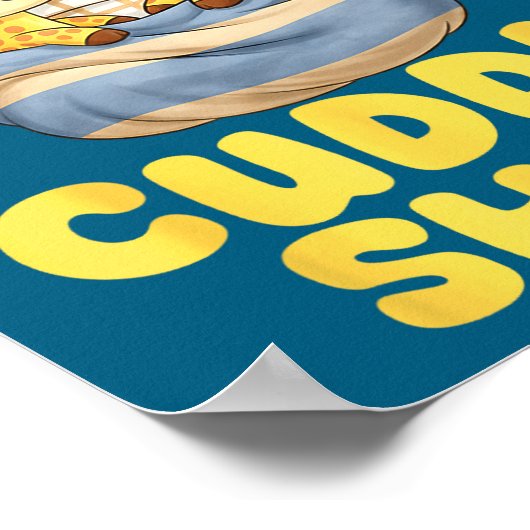 Poster Cuddle Cute Giraffes Couple Valentine's Day  (Coin)