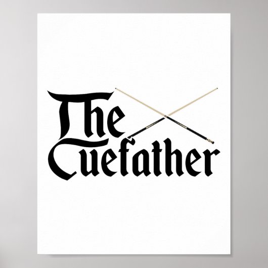 Poster Cuefather Billard Billard Billardplayer C (Devant)