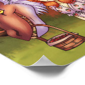 Poster cueillette de fraises (Coin)