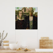 Poster Cuillère d'art gothique végétalien (Cuisine)