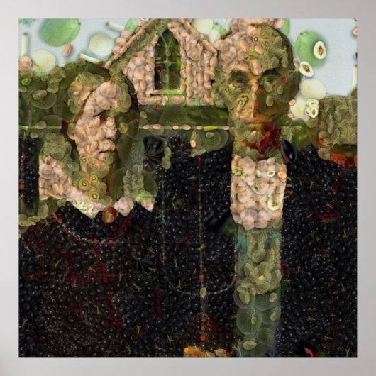 Poster Cuillère d'art gothique végétalien (Devant)