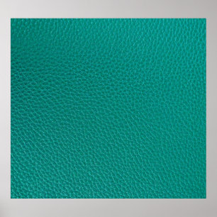 Poster Cuir Aquamarine : Texture de serpent à la mode.