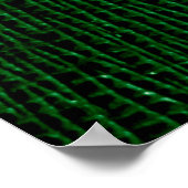 Poster Cuir avec motif abstrait en vert. Abst (Coin)