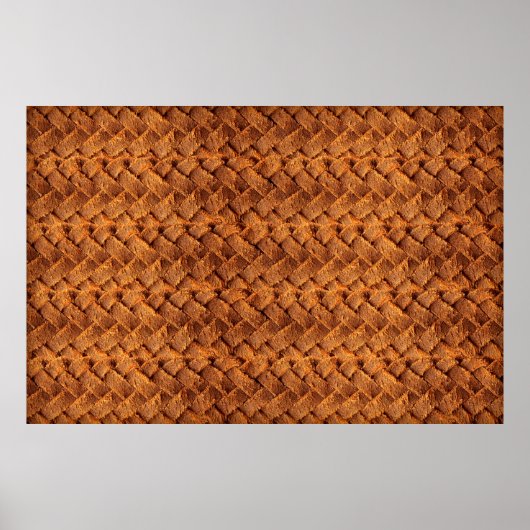 Poster Cuir Brown tissé fond cuir, marron, backgr (Devant)