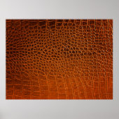 Poster Cuir de crocodile Brown (Devant)