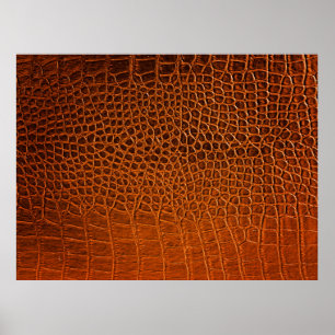 Poster Cuir de crocodile Brown