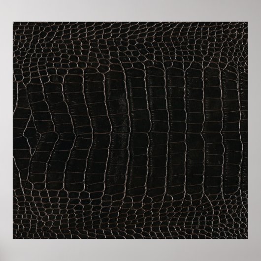 Poster Cuir de crocodile luxueux : texture textile. (Devant)