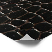 Poster Cuir de crocodile luxueux : texture textile. (Coin)