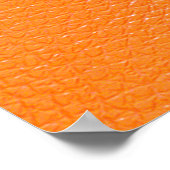 Poster Cuir orange texture motif fond cuir, t (Coin)