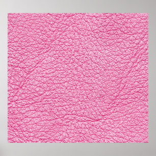 Poster Cuir rose gros plan, arrière - plan texturé.