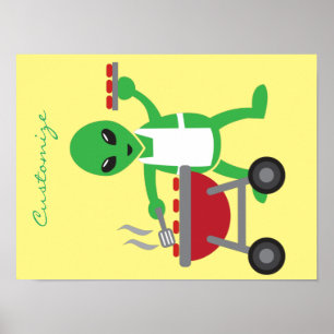 Poster Cuisine barbecue Alien Thunder_Cove
