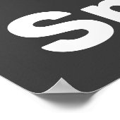 Poster Cuisine blanche et noire moderne (Coin)