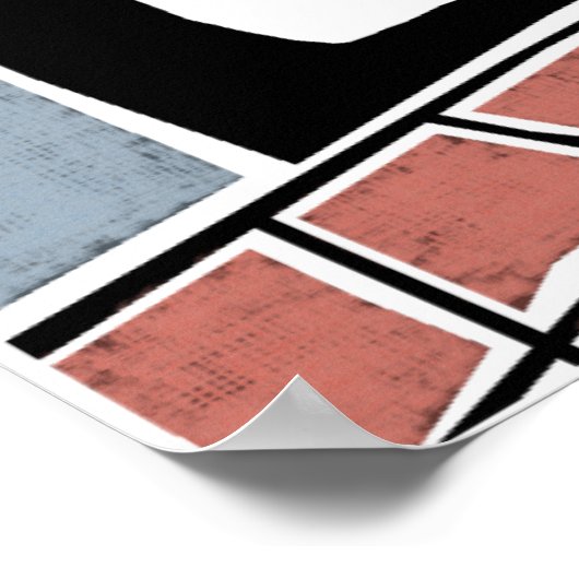 Poster Cuisine bleue (Coin)