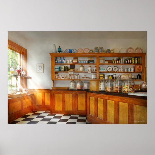 Poster Cuisine - Bonbons - La Confiserie (Devant)
