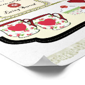 Poster Cuisine Chic Shabby Décor Mur Coupe de Thé (Coin)