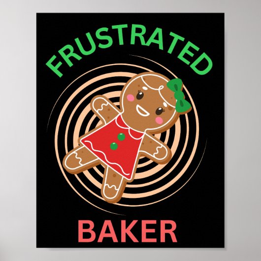 POSTER CUISINE DE BAKER FRUSTRÉE GINGERBREAD COOKIE (Devant)