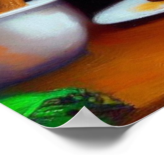 Poster Cuisine de chat Spaghetti (Coin)