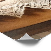 Poster Cuisine de Ferme avec Fleurs d'Hydrangea (Coin)