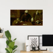 Poster Cuisine domestique avec la soupe à Emmaus, c.1618 (Bureau à domicile)