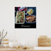 Poster Cuisine dominicaine sur la plage (Cuisine)